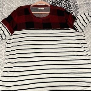 Plaid and Striped Men's Shirt